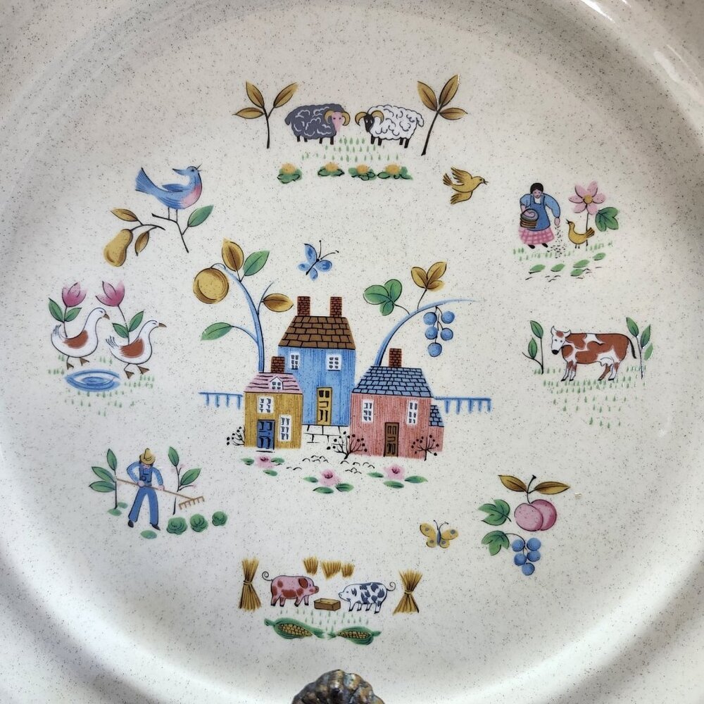 Vintage International Stoneware‎ Heartland 10¾" Dinner Plate #7774  Cottage Core - Picture 3 of 12